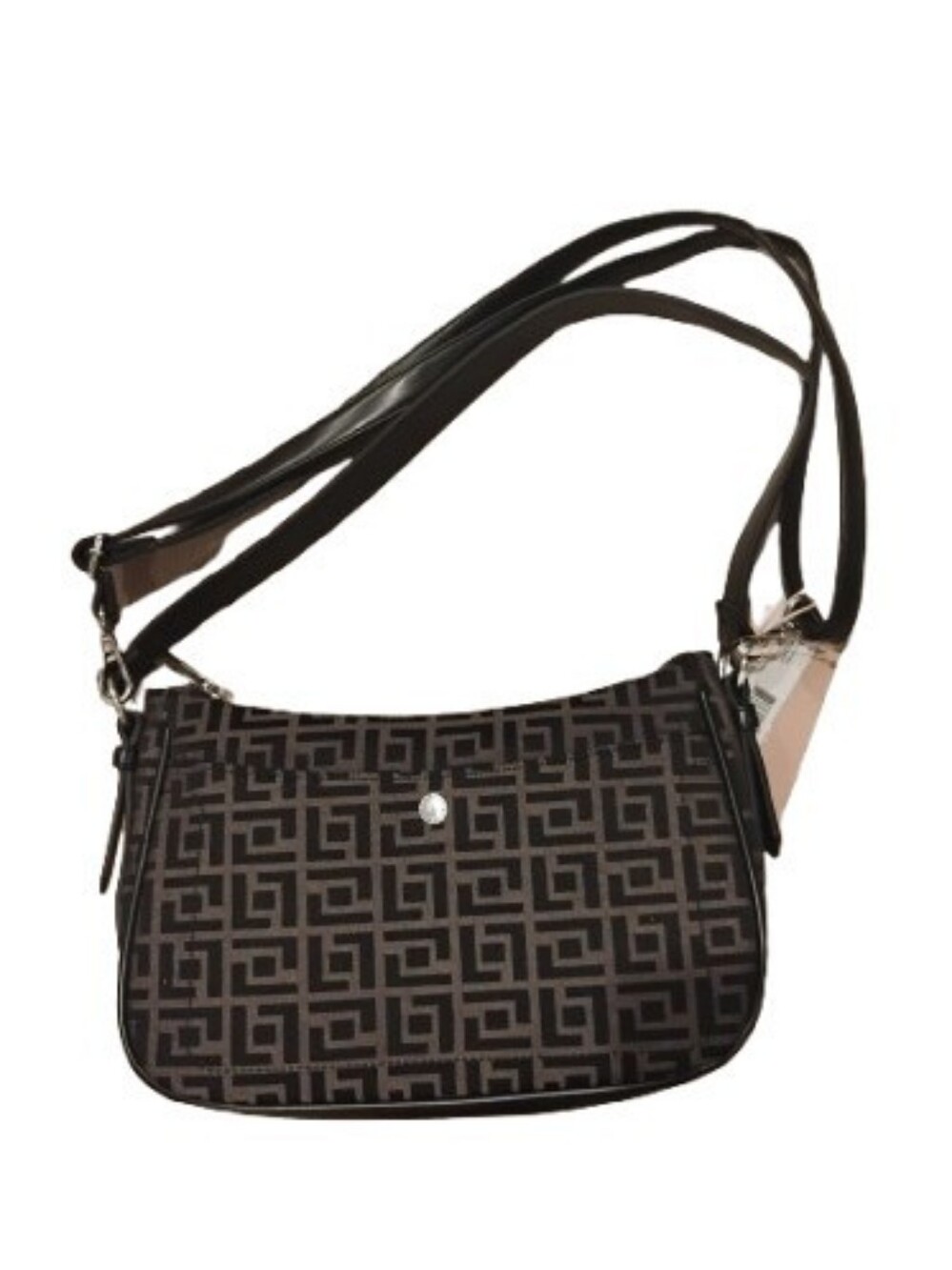 NWT Fiorelli Zippered Logo Patterned Shoulder Bag